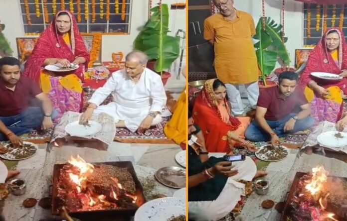 पिलानी में एकादशी के उद्यापन में राष्ट्र रक्षा के लिए हवन किया, रणभूमि में विजय के लिए मंत्रोच्चारण के साथ आहुतियां दी