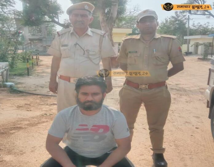 25 हजार के ईनामी हिस्ट्री शीटर को पिलानी पुलिस ने हरियाणा से प्रोडक्शन वारंट पर गिरफ्तार किया, रेंज स्तर के टॉप 10 अपराधियों में शामिल है बदमाश दीपला