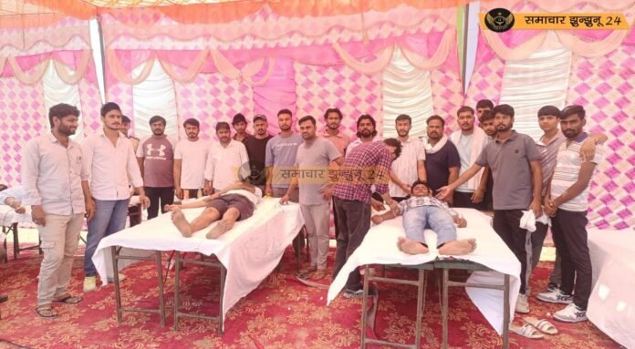 महादेव धर्म कांटा पर आयोजित रक्तदान शिविर में 80 यूनिट रक्त संग्रह, युद्ध वीरों को अर्पित की श्रद्धांजलि, युवाओं व महिलाओं की रही सक्रिय भागीदारी
