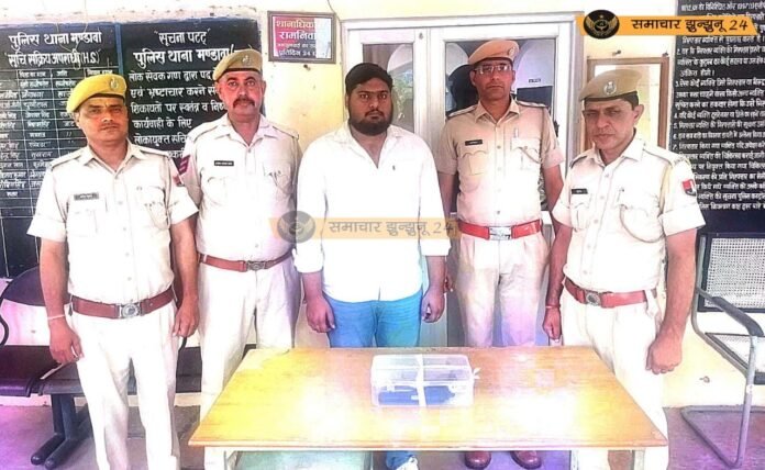 जयपुर से पकड़ा गया हवाई फायरिंग करने वाला युवक, पुलिस ने पिस्टल और कारतूस किए जब्त