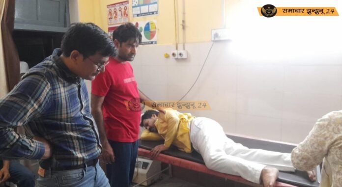 सूरजगढ़ बायपास पर अज्ञात वाहन की टक्कर से स्कूटी सवार घायल
