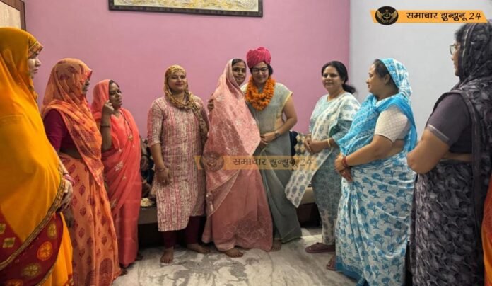 चिड़ावा में महिला कांग्रेस संगठन विस्तार को लेकर हुई चर्चा, जिलाध्यक्ष और प्रदेश महासचिव की मुलाकात