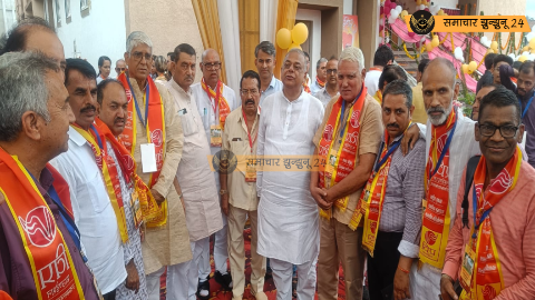 जयपुर में परशुराम ज्ञानपीठ का भव्य उद्घाटन, चिड़ावा क्षेत्र से भी पहुंचे विप्रजन, मुख्यमंत्री भजनलाल शर्मा ने किया उद्घाटन