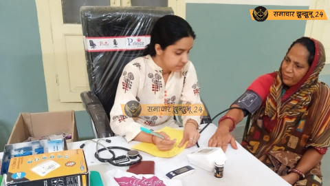 चिड़ावा: सेखसरिया अस्पताल में लगा निशुल्क चिकित्सा शिविर, 83 मरीजों को मिला लाभ