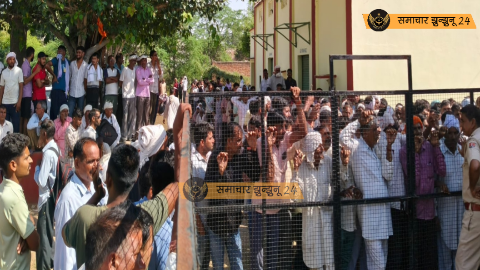 सुबह 3 बजे से लाइन में लगे थे किसान, 10 बजते ही गेट पर लगा ताला, सूरजगढ़ में DAP खाद के लिए मचा बवाल, बुलानी पड़ी पुलिस