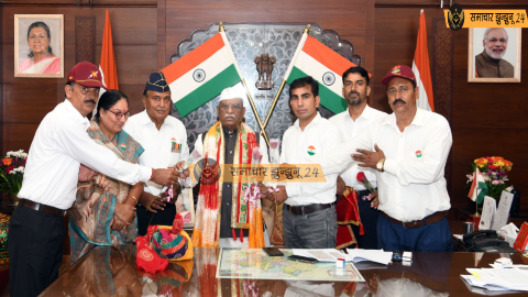 राजभवन में गौरव सेनानियों का प्रतिनिधिमंडल मिला राज्यपाल हरिभाऊ बागड़े से, पूर्व सैनिकों व वीरांगनाओं के मुद्दों पर हुई चर्चा