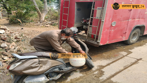 सूरजगढ़ का अजब-गजब नज़ारा: 3 साल से ‘खराब’ फायर ब्रिगेड वार्डों में पिला रही पानी, कस्बे में आग लगे तो राम भरोसे!